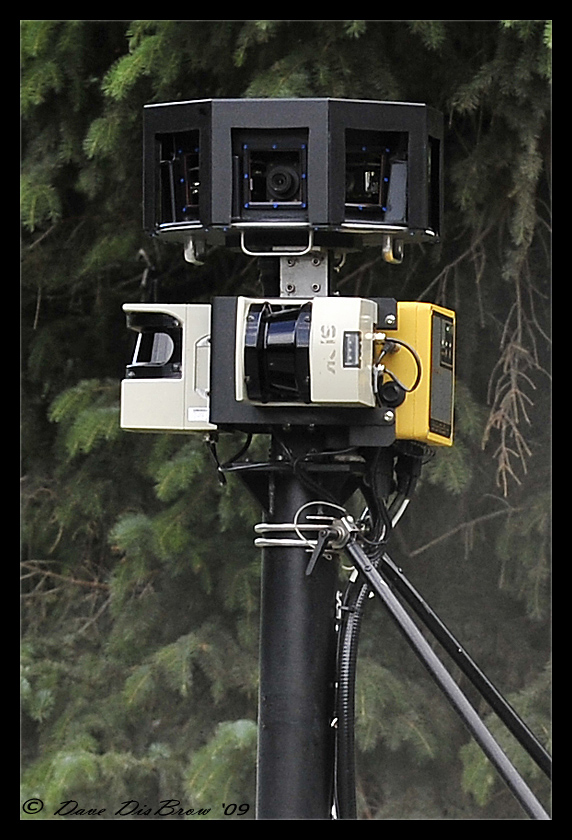 Close-up of the 360º camera array